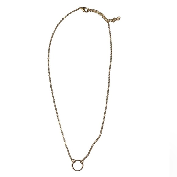 Gold ring pendant necklace - Picture 2 of 6